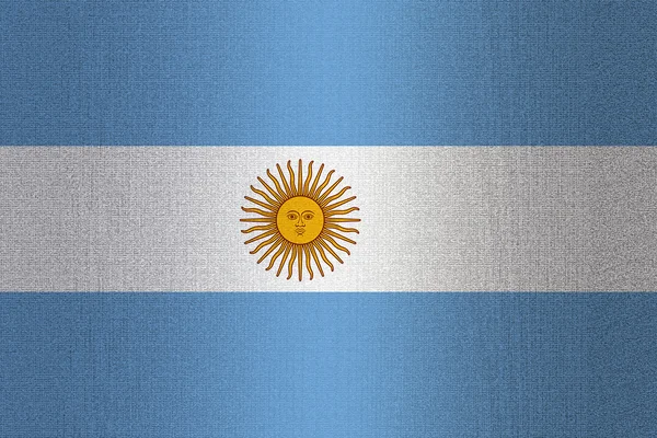 Bendera Argentina di atas batu — Stok Foto