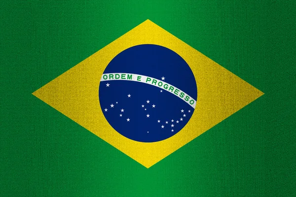 Vlag van Brazilië op steen — Stockfoto