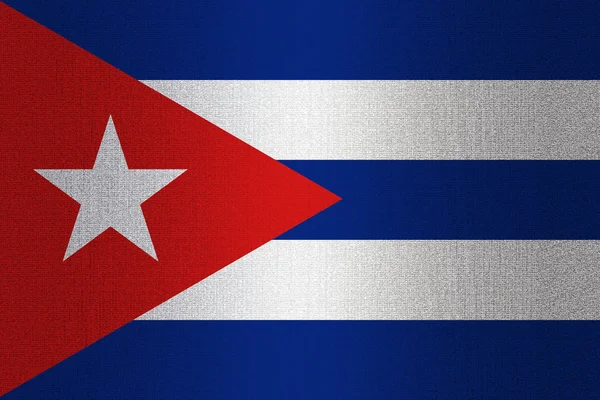 Bandera de Cuba sobre piedra — Foto de Stock