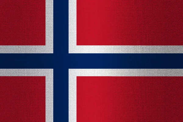 Flagge Norwegens auf Stein — Stockfoto