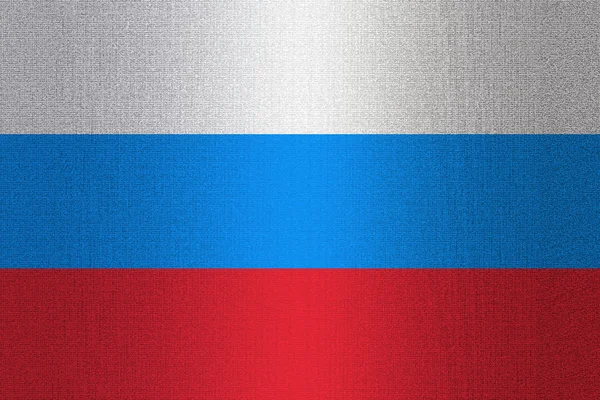 ロシアの石の上の旗 — ストック写真