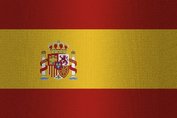 Bandera de España sobre piedra —  Fotos de Stock