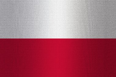 Polonya bayrağı taş