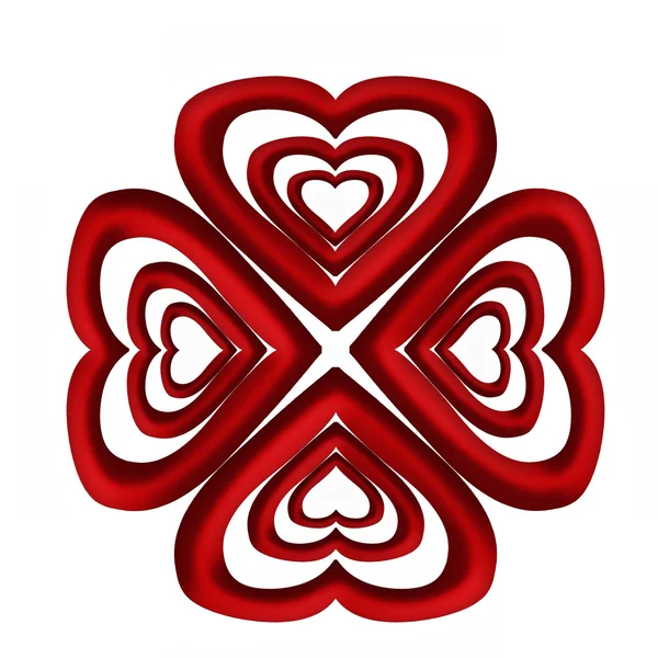 Corazón abstracto de mandala — Foto de Stock