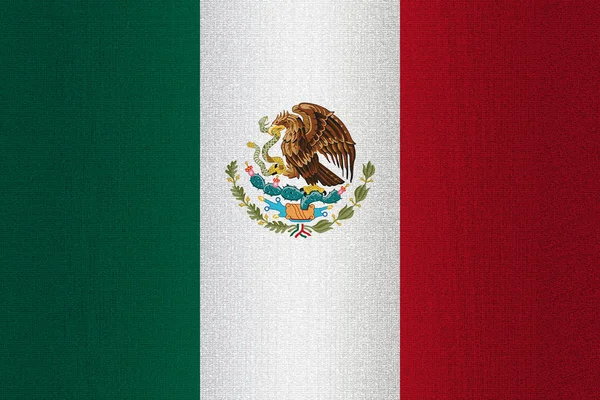 Bandera de México sobre piedra — Foto de Stock