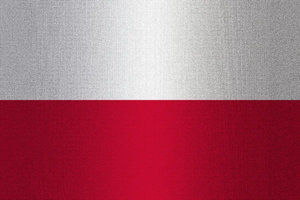 돌에 폴란드의 국기 — 스톡 사진