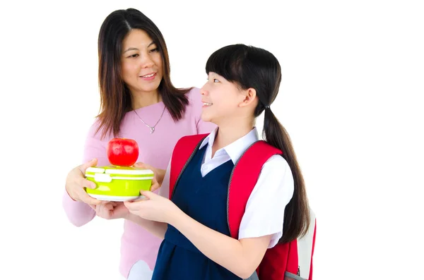 小学生のための概念を食べる健康 — ストック写真