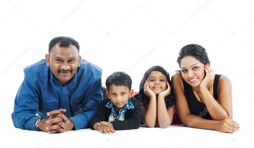 Portrait of indian family
