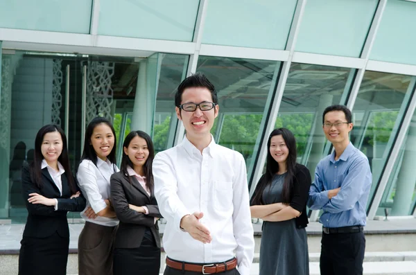 Asiatico business team — Foto Stock