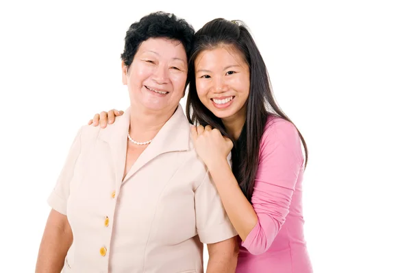 Senior woman and daughter — Stock Photo, Image