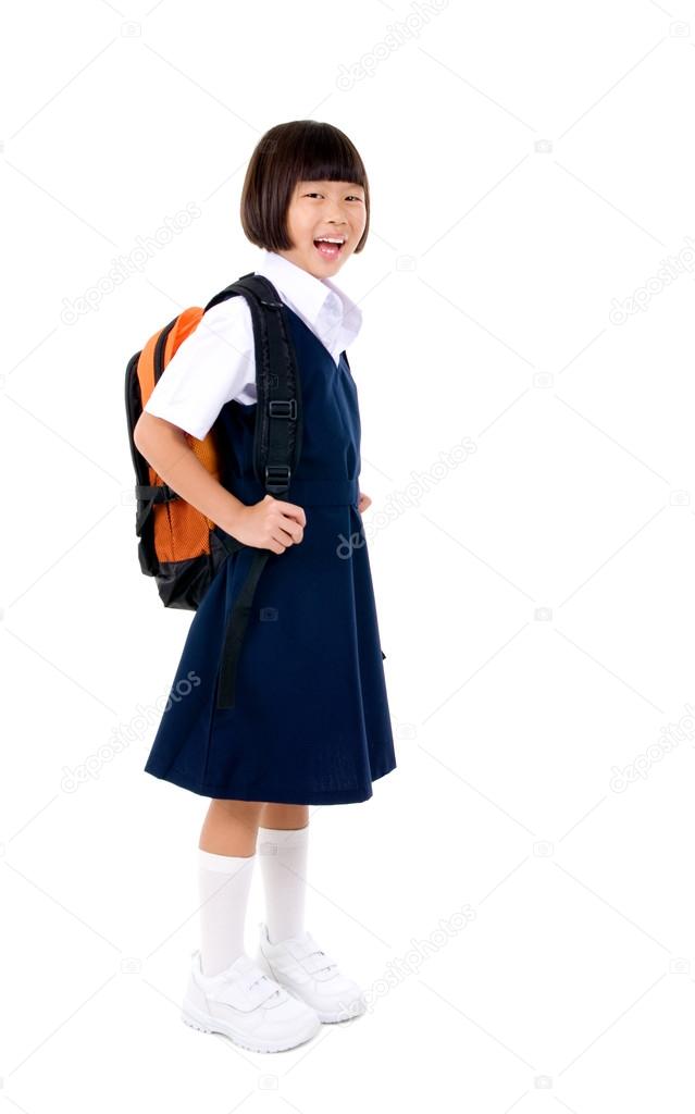 Asian primary school girl