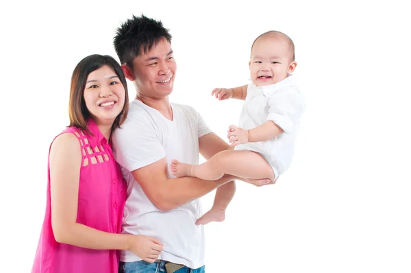 Asian parents and baby — Stock Photo, Image