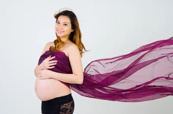 Asiatico incinta donna — Foto Stock