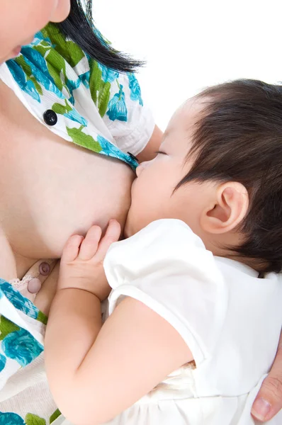 Baby drinking breastmilk — Stock Photo, Image