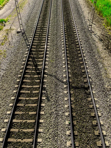 Ίχνη της διάβασης τρένο ΙΙΙ — Φωτογραφία Αρχείου
