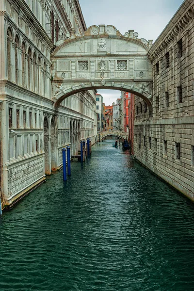 Puente Los Suspiros Venecia Vacía Sin Turistas — Foto de Stock