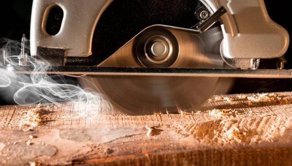 Detail Van Een Cirkelzaagblad Voor Hout — Stockfoto