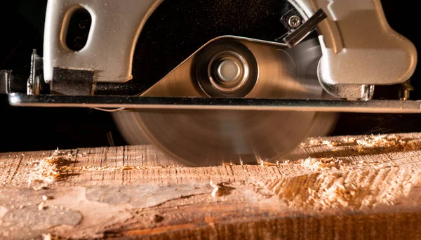 Detalle Una Hoja Sierra Circular Para Madera —  Fotos de Stock