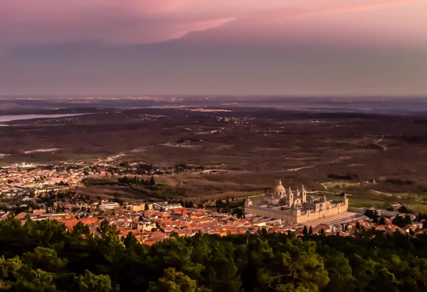 Puesta de sol en El Escorial — Foto de Stock