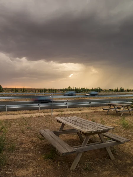 Storm op de snelweg Ii — Stockfoto