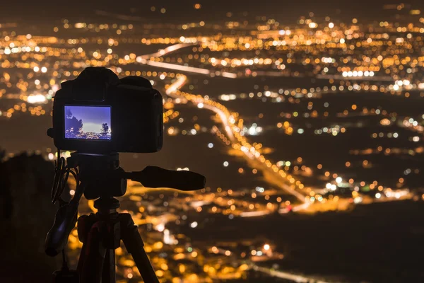 Photographing Murcia at night II — Stok fotoğraf