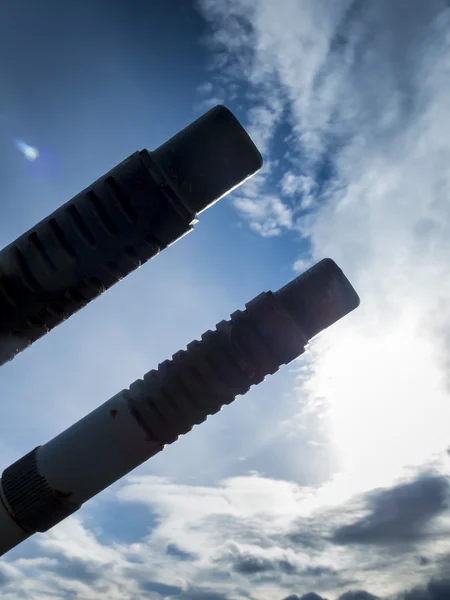 Old anti-aircraft gun, unused III — Stock Photo, Image