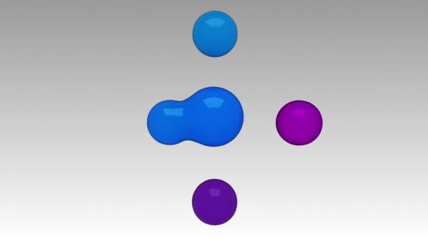 Diagrama de círculo diagrama de flujo, 5 resultado círculo plantilla de presentación. 1. — Vídeos de Stock