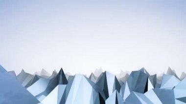 İleri ye doğru hareket eden soyut lowpoly vektör arka plan. Illüstrasyon. 3