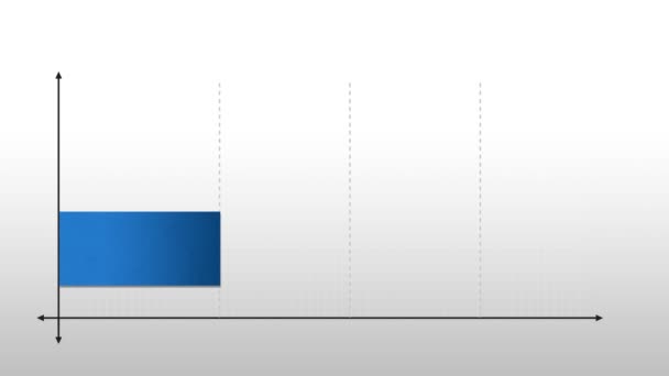 Fyra steg Intro titel Box diagram, PowerPoint presentationsmall. (ingår alfa) — Stockvideo