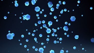 Parçacık Altıgen koyu arka plan. (alfa dahil)