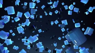 Parçacık Silindir koyu arka plan. (alfa dahil)