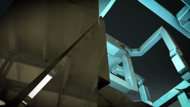 Tuyau carré 3D fait fond web 1 (inclus alpha ) — Video