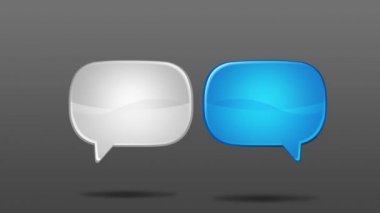 Konuşma kabarcıklar animasyon hareketli grafik sunum templete. stili 8