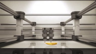 3d yazıcı altın Euro işareti yapma, 3d tarayıcı