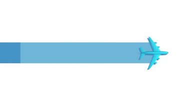 Bir uçak başlık giriş bar grafik, sunum templete.