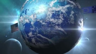 Dünya toplamak dünya bayrakları (dahil Alpha ile döner)