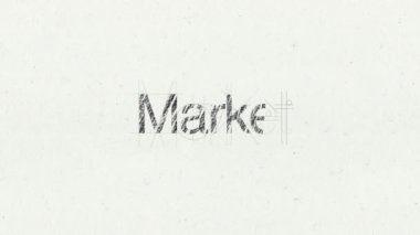 Metin animasyonu 'Piyasa' Konu giriş için