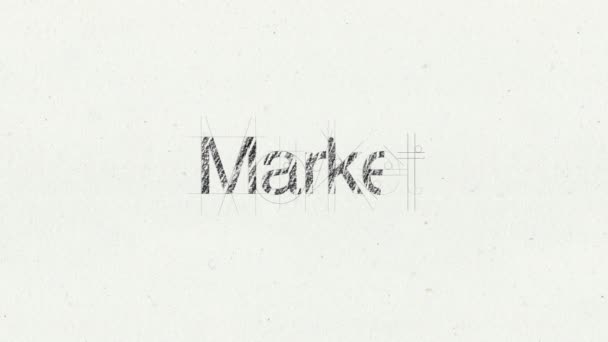 Animation texte "Marché" pour l'introduction du sujet 