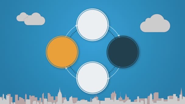 Animation de diagramme circulaire pour l'introduction ou l'explication du sujet dans les présentations Powerpoint 4 