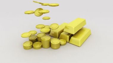 Kazık kadar altın sikke ve bar, ifade büyüme kar 1(included Alpha)