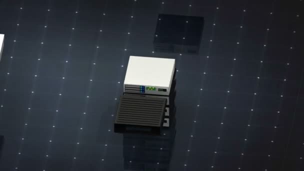 Symbole de base de données et sécurité. Icône hébergement web serveur de base de données 3D ,