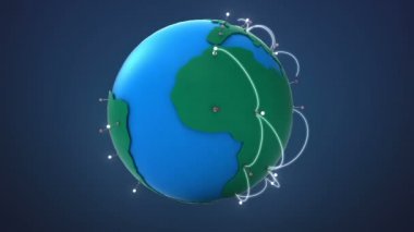 Start Africa, Growing Global Network with communication, world map,earth.