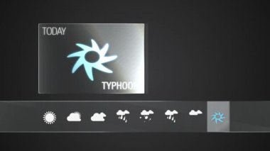 Tayfun, Hava ikonu seti animasyon (alfa dahil)