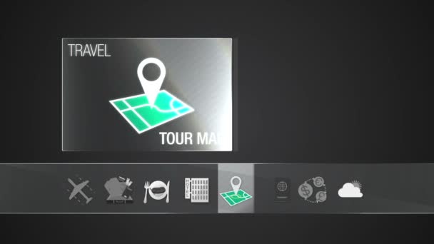 Icône de carte de visite pour le contenu du voyage. .