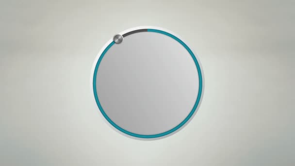 Ange ca 90 procent Circle Dial animation. (Ingen textversion) — Stockvideo