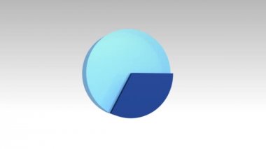 Yaklaşık 40 yüzdeleri, 3D pasta grafiği büyüyen gösterir. (dahil Alfa)