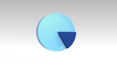 Yaklaşık 20 yüzdeleri, 3D pasta grafiği büyüyen gösterir. (dahil Alfa)