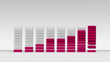 Ekonomik grafik artırın. 3D çubuk grafik 1.