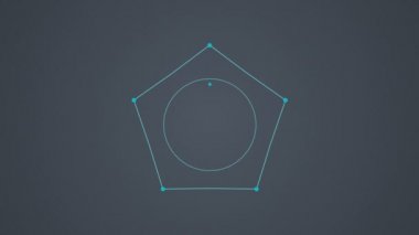 Çözüm, sonuç çemberi diyagramı akış şeması, altı daire. (alfa dahil)