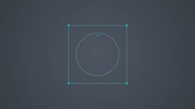 Çözüm, sonuç çemberi diyagramı akış şeması, beş daire. (alfa dahil)